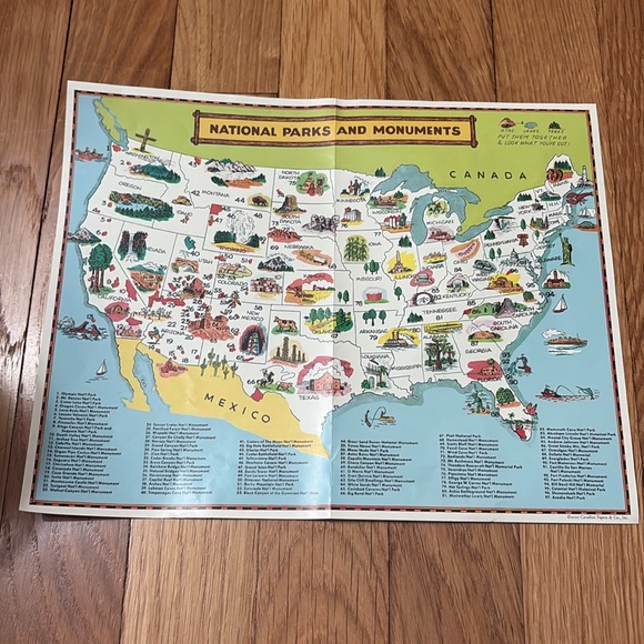 Cavallini & Co. 1000 Piece Puzzle - National Parks Map - Picture 5 of 5
